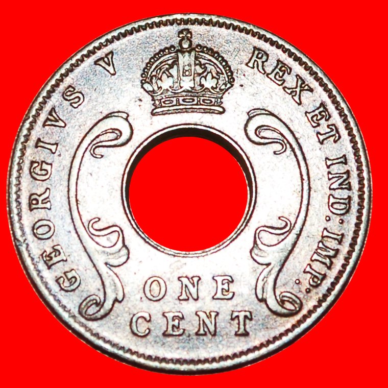  ~ 2 VERKAUFT ~ GROSSBRITANNIEN (1922-1935):OSTAFRIKA★1 CENT 1923! GEORG V. 1911-1936★OHNE VORBEHALT!   