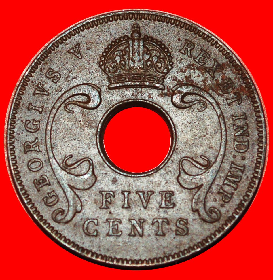  ~ 2 SOLD ~ GREAT BRITAIN (1922-1935): EAST AFRICA ★5 CENTS 1922! GEORGE V! LOW START ★ NO RESERVE!   