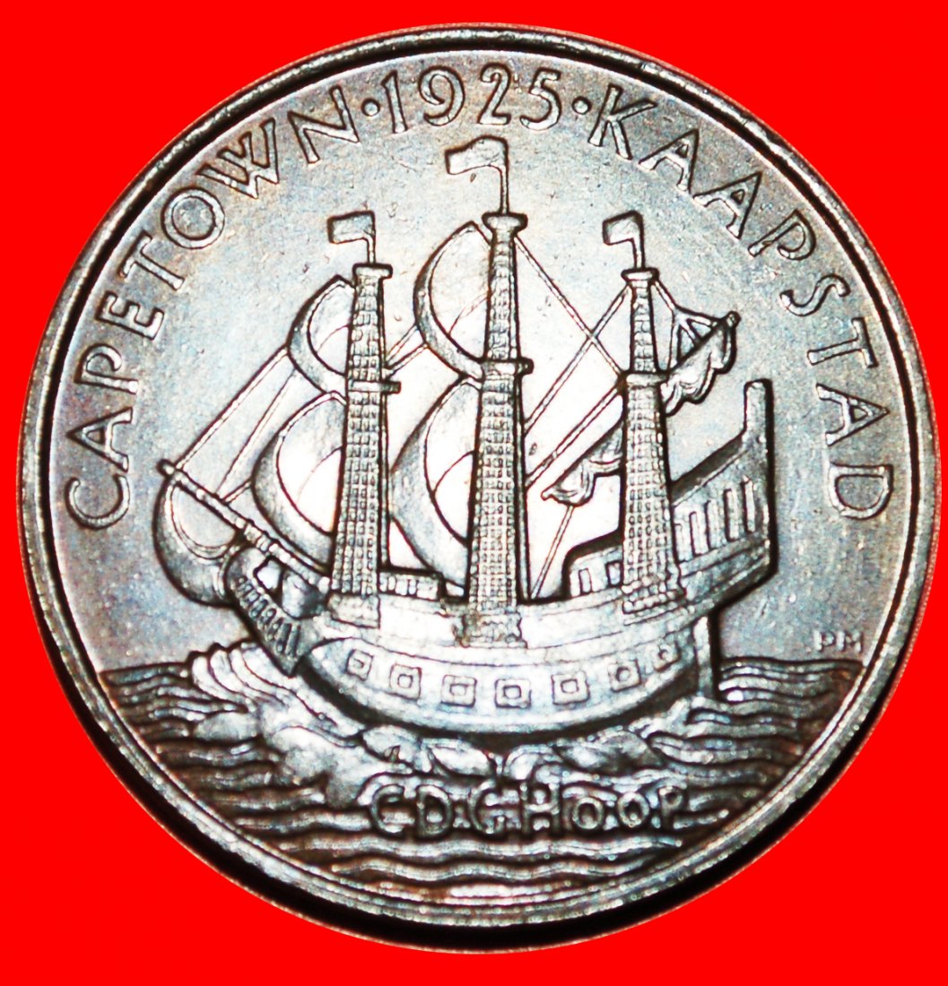 ~ SCHIFF (1931-1936): SÜDAFRIKA ★ 1 PENNY 1936! GEORG V. (1911-1936) SELTEN!★OHNE VORBEHALT!