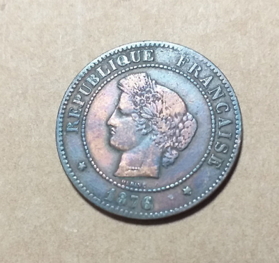  Frankreich -- 5 Centimes 1876 A   