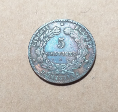  Frankreich -- 5 Centimes 1876 A   