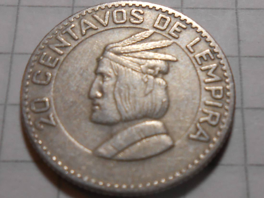  e.4 Republik Honduras 20 Centavos 1967   