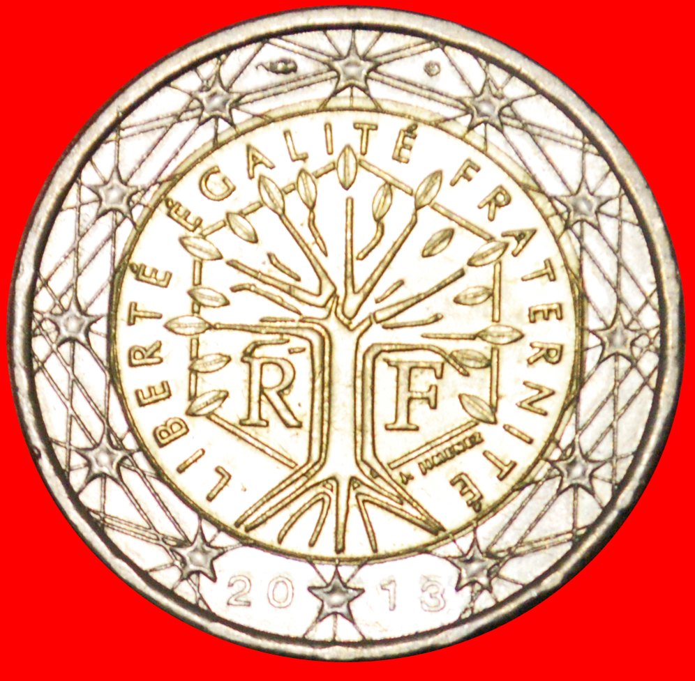 * LEBENSBAUM (2007-2021): FRANKREICH ★ 2 EURO 2013 uSTG STEMPELGLANZ!★OHNE VORBEHALT!