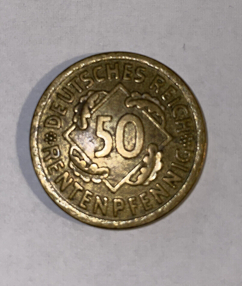  s.38 Weimarer Republik** 50 Rentenpfennig 1924 A   