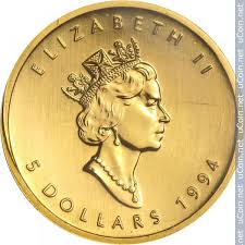  Kanada 5 Dollars GOLD 1/10 Unze 1994   