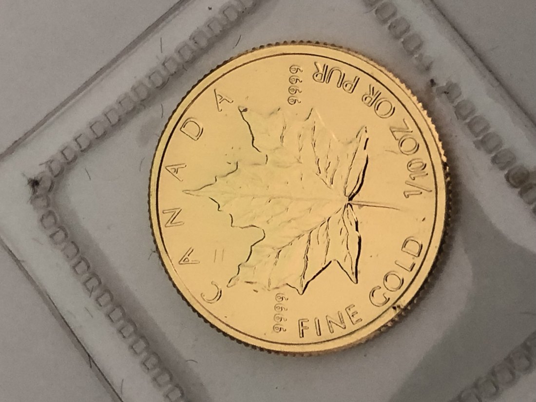  Kanada 5 Dollars GOLD 1/10 Unze 1994   