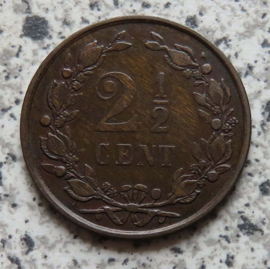  Niederlande 2,5 Cent 1883 / 2 1/2 Cent 1883, etwas seltener   