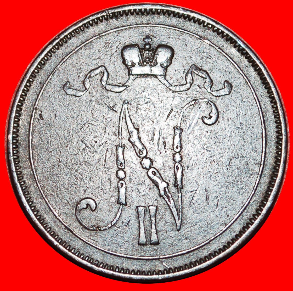  * MONOGRAMM (1895-1917): FINLAND (russia, the USSR in future) ★10 PENCE 1899★LOW START ★ NO RESERVE!   