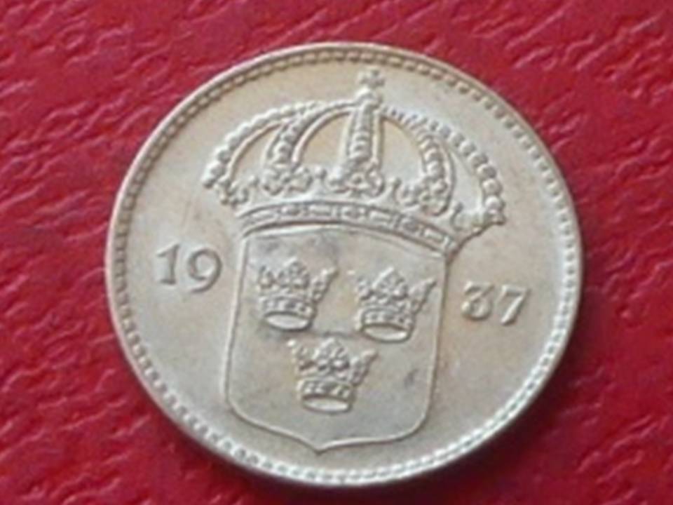  s.32 Schweden** Silber 10 Öre 1937 G   