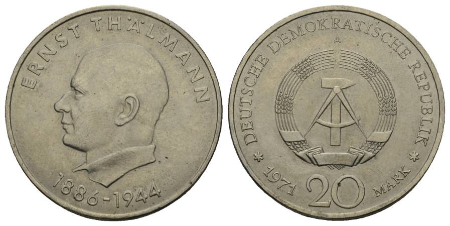  DDR, 20 Mark 1971   