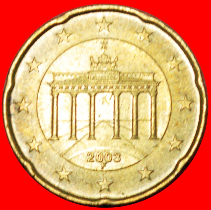 * SPANISCHE BLUMEE: DEUTSCHLAND ★ 20 EURO CENT 2003F NORDISCHES GOLD!★OHNE VORBEHALT!