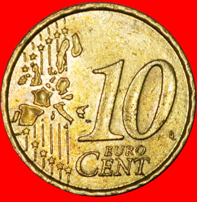  * SÄER FEHLER: FRANKREICH ★ 10 EURO CENT 2003 NORDISCHES GOLD! OHNE VORBEHALT!   