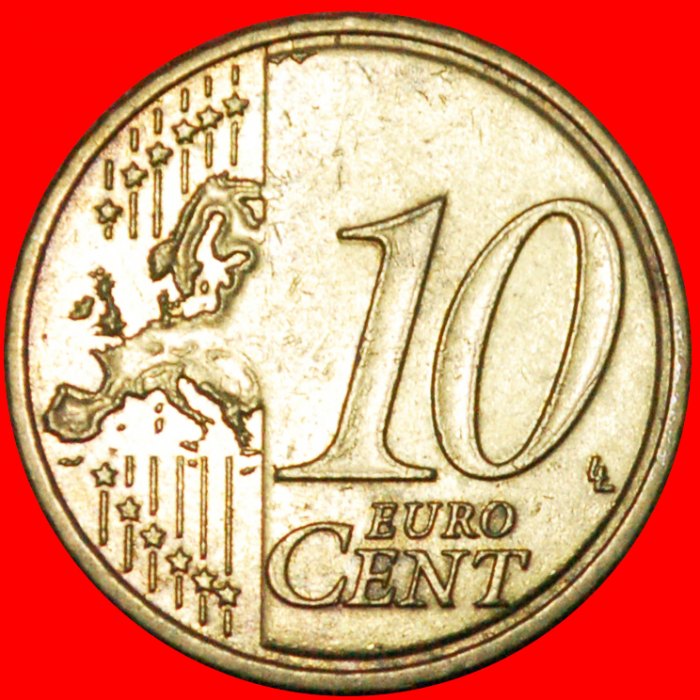  * SÄER FEHLER: FRANKREICH ★ 10 EURO CENT 2009 NORDISCHES GOLD! OHNE VORBEHALT!   