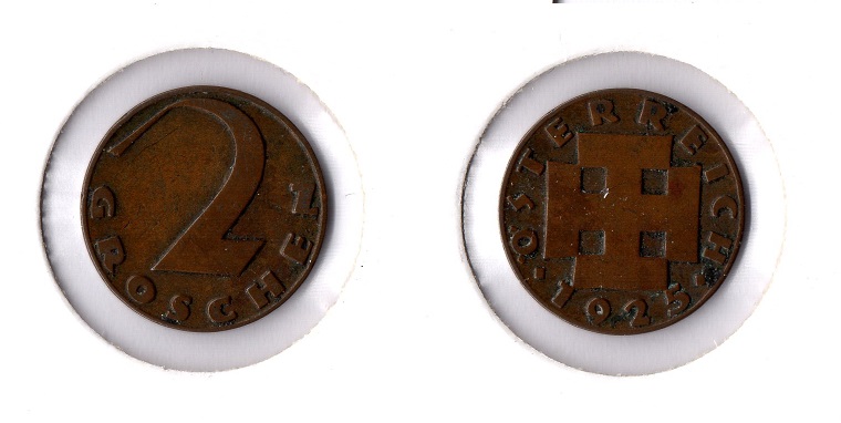  Österreich 2 Groschen 1925 (Bro) ss-vz   