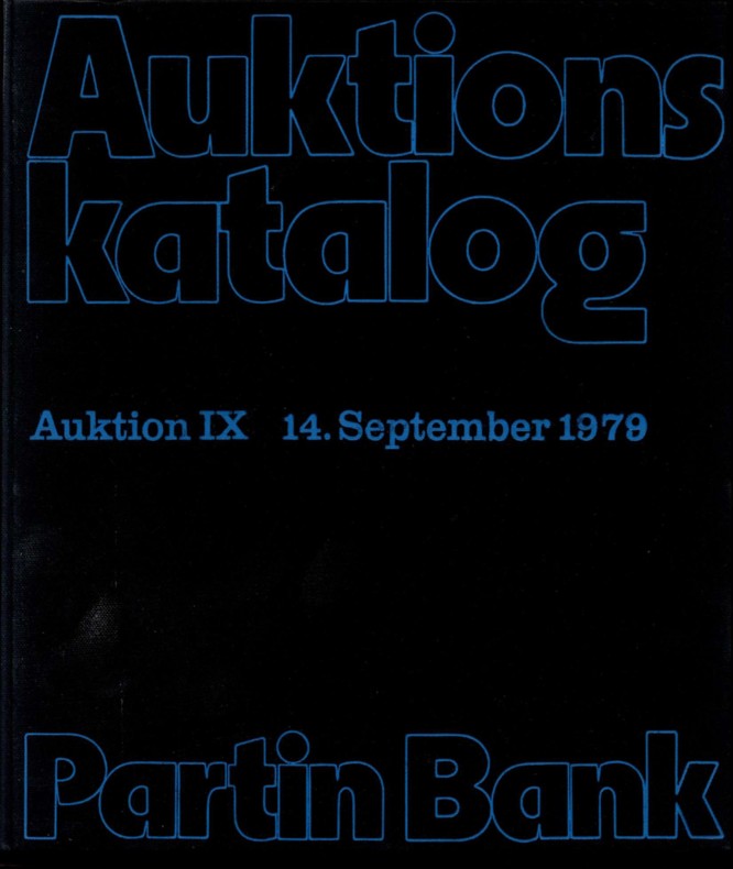  Bankhaus Partin Auktion 09 (1979) Gold und Silbermünzen ua. Spezialsammlung Nassau   