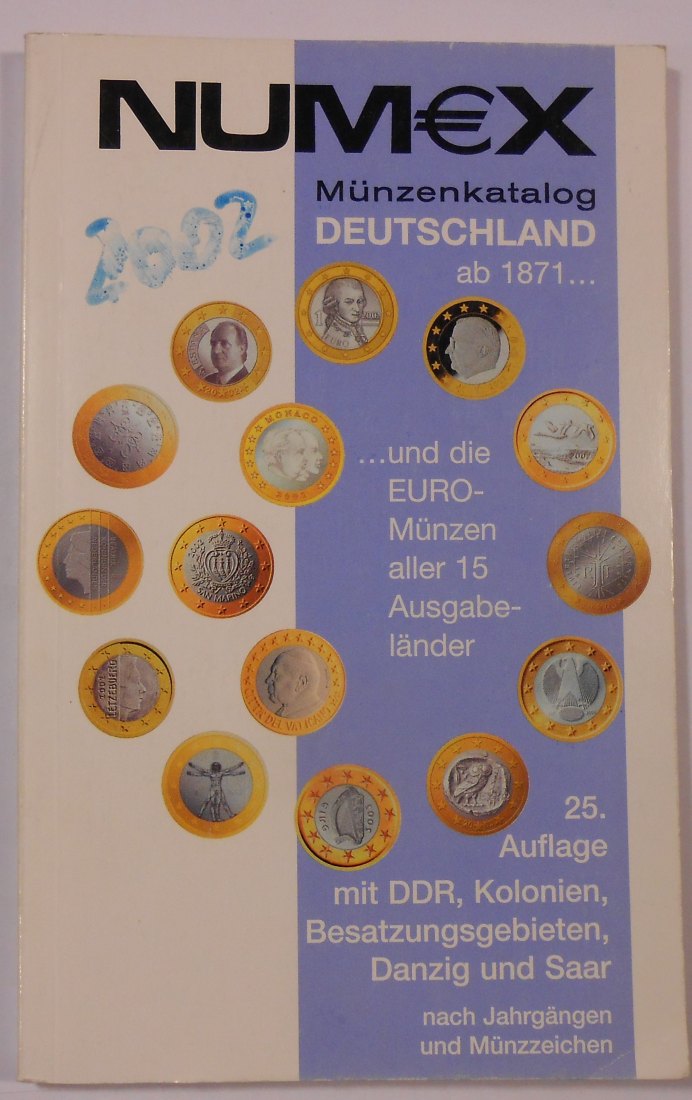  Katalog Deutschland NUM€X Münzkatalog 25. Auflage 2002   