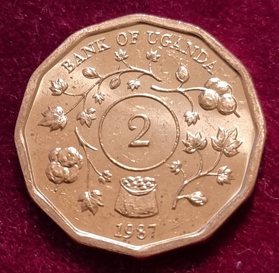 14264(9) 2 Shillings (Uganda) 1987 in UNC- ........................................ von Berlin_coins