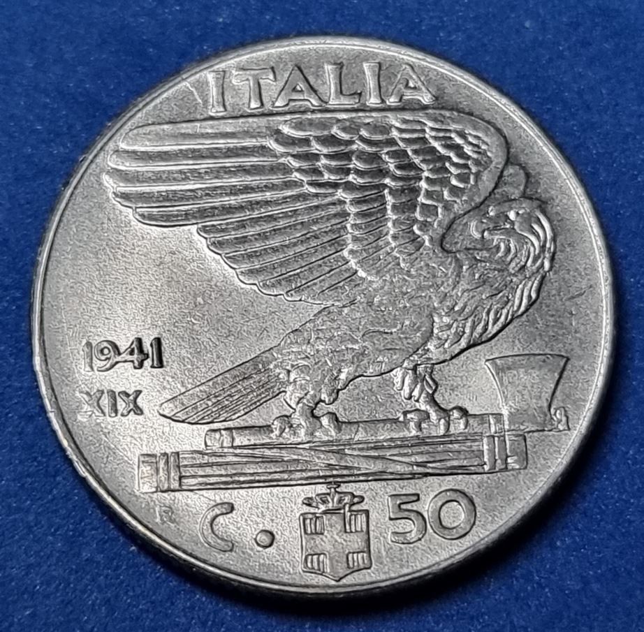  886(16) 50 Centesimi (Italien) 1941/R in vz ....................................... von Berlin_coins   