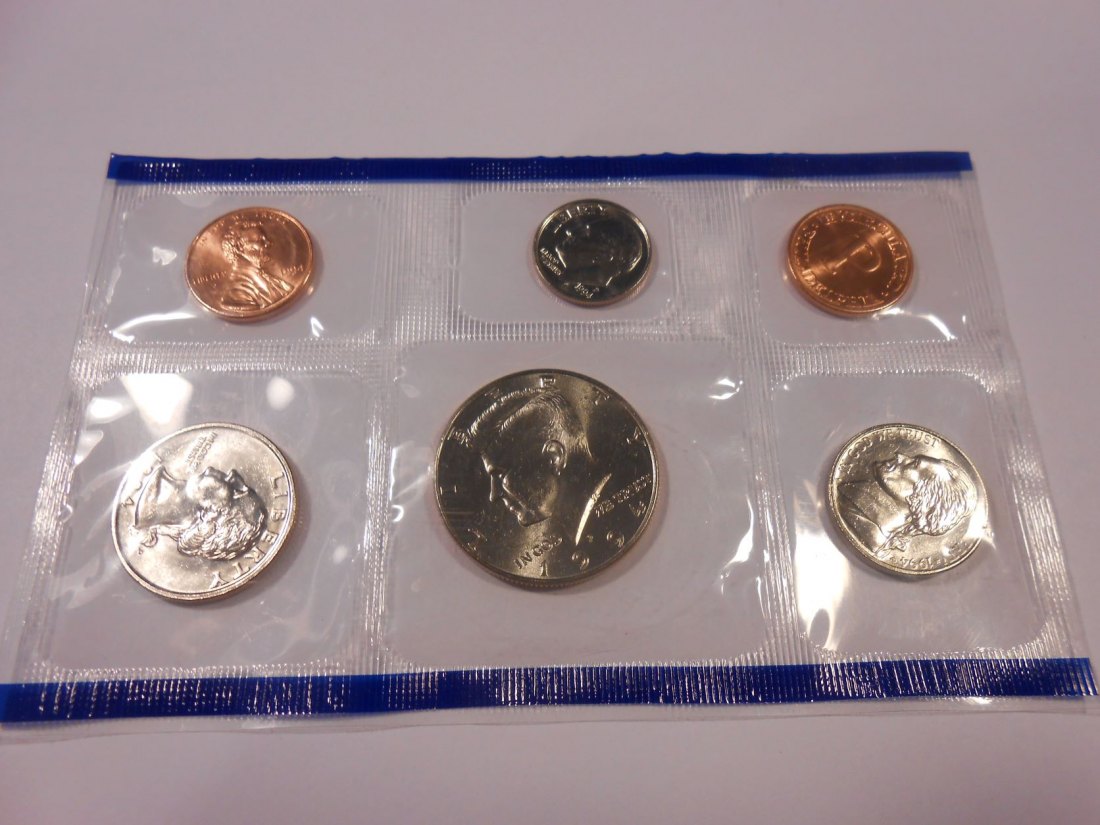  USA diverse Kursmünzen 1994 m einfachen Blister   