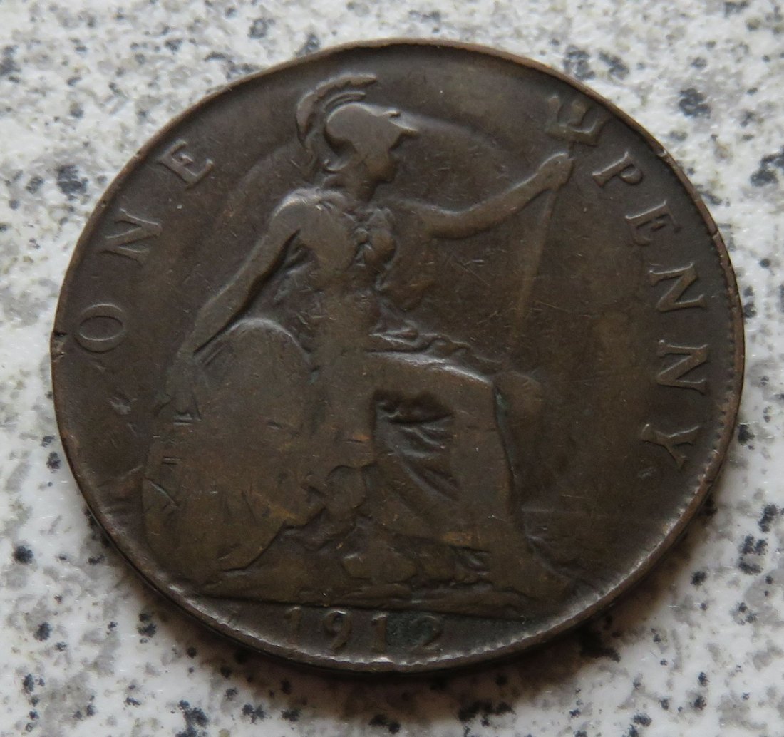  Großbritannien One Penny 1912   