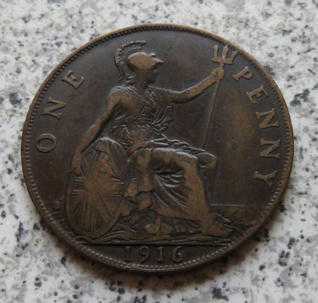  Großbritannien One Penny 1916   