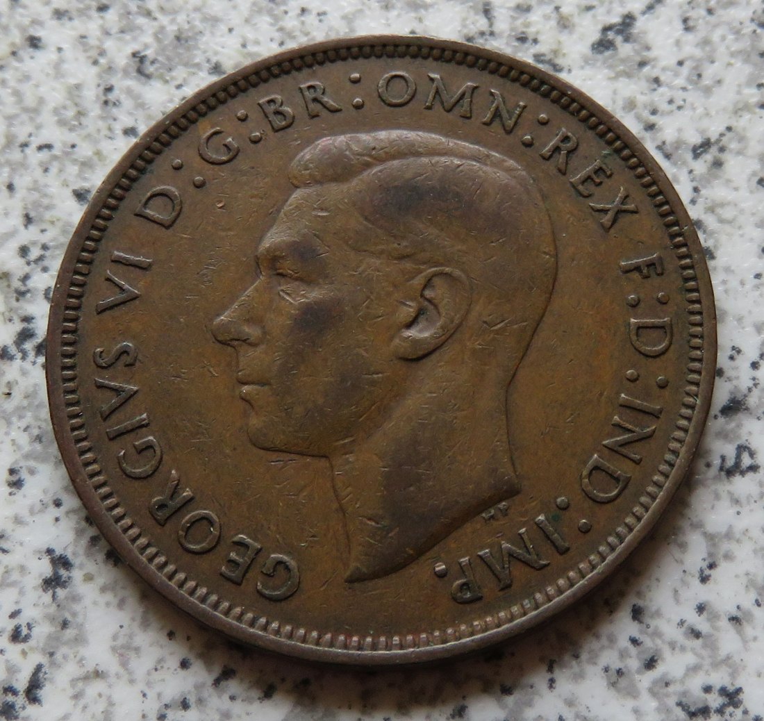  Großbritannien One Penny 1944   