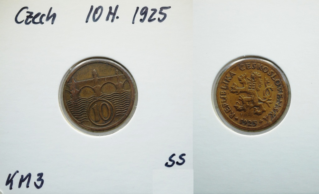  Tschechien 10 Heller 1925   
