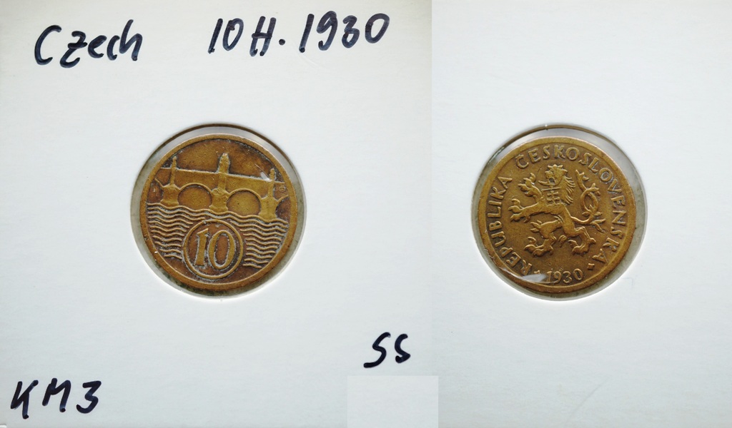  Tschechien 10 Heller 1930   