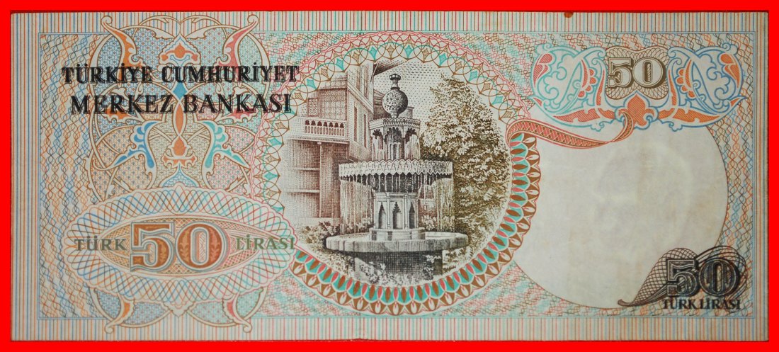  * ATATÜRK (1923-1938): TÜRKEI ★ 50 LIRA (1976-1982) AKT 1970! uKFR KNACKIG! ★OHNE VORBEHALT   