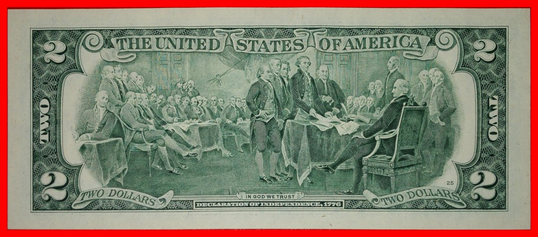  * JEFFERSON (1801-1809): USA ★ 2 DOLLAR 2003! UNABHÄNGIGKEITSERKLÄRUNG 1976-2017! ★OHNE VORBEHALT   