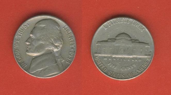  USA 5 Cents 1958 D   