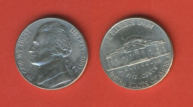  USA 5 Cents 2003 D   