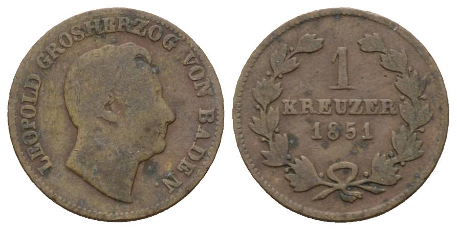  Altdeutschland; Kleinmünze 1851   