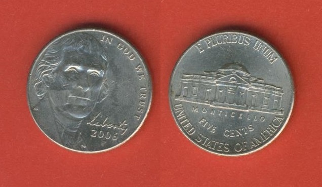  USA 5 Cents 2006 P   