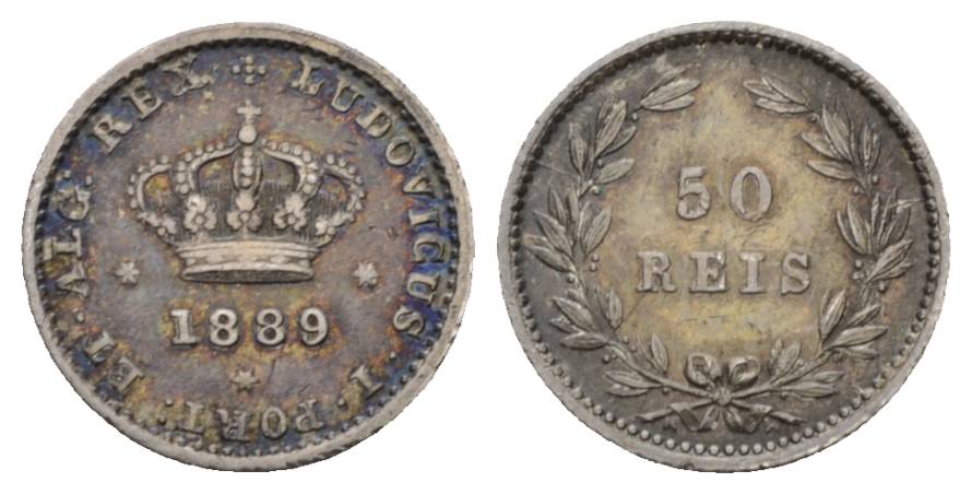  Ausland; Portugal; Kleinmünze 1889   