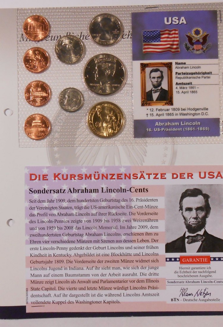  USA Kursmünzensatz im Blister   