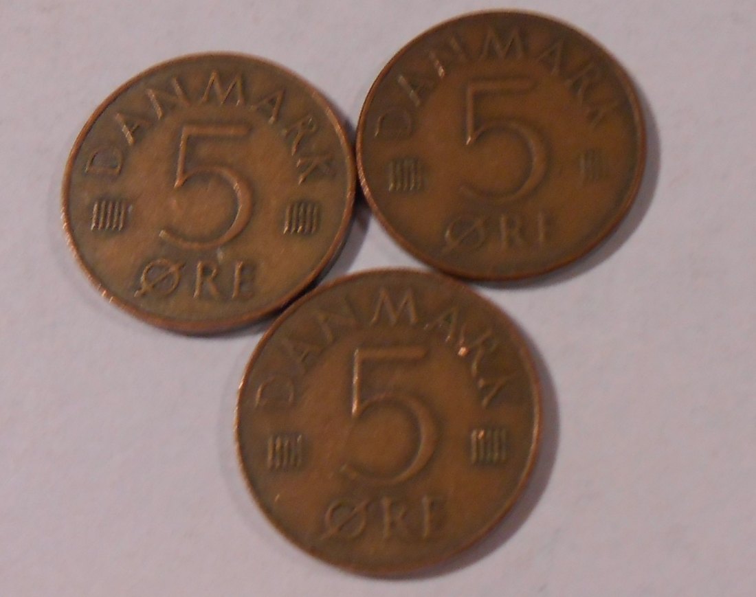  e.40 Dänemark 5 Öre 1981 1983 1987   