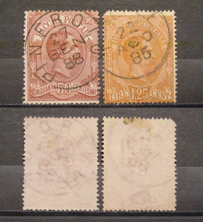  Italien Umberto I 1884-1900 Mi.Nr.3,5 Rundstempel   (K28)   