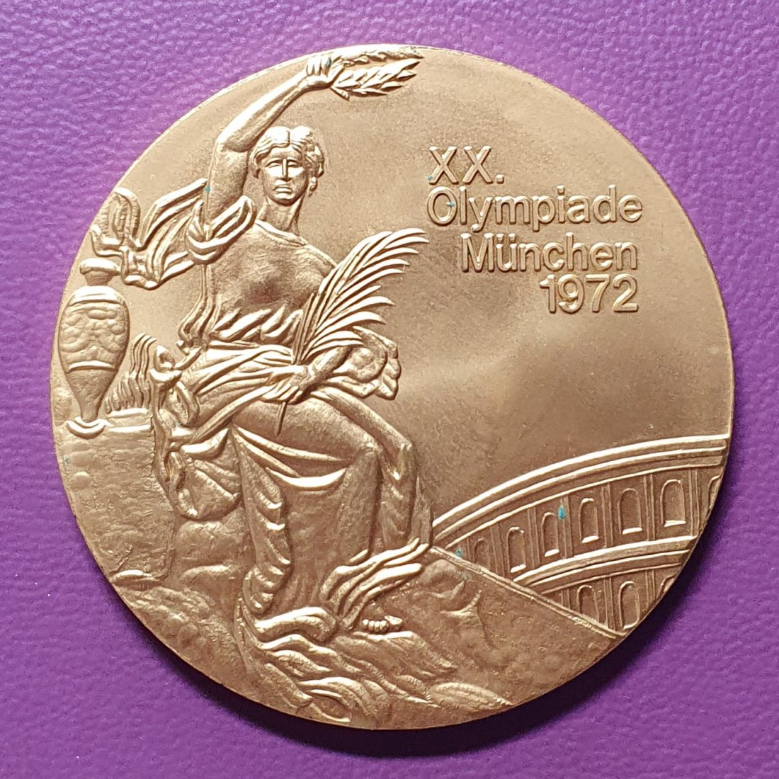 Medaille XX. Olympiade München 1972 Halbbrüder Kastor und Polydeukes 49,06 Gramm