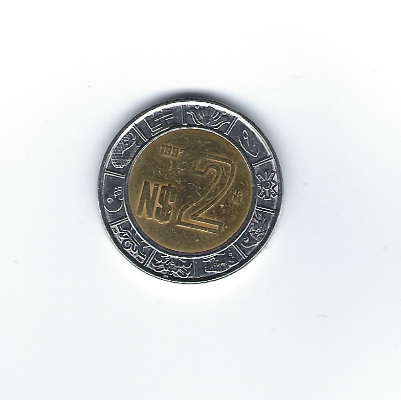  Mexiko 2 Pesos 1993   