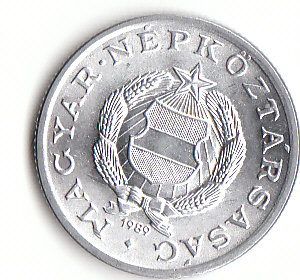  1 Forint Ungarn 1989 Prägefrisch (F035)b.   