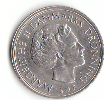  1 Krone Dänemark 1975 ( F036)b.   
