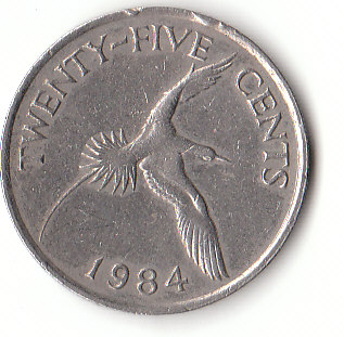  25 Cent Bermuda 1984 (F037)b.   