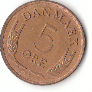  5 Öre Dänemark 1969 (F042)b.   