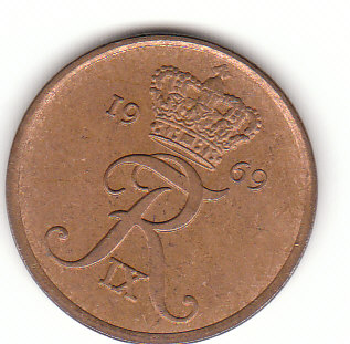  5 Öre Dänemark 1969 (F042)b.   