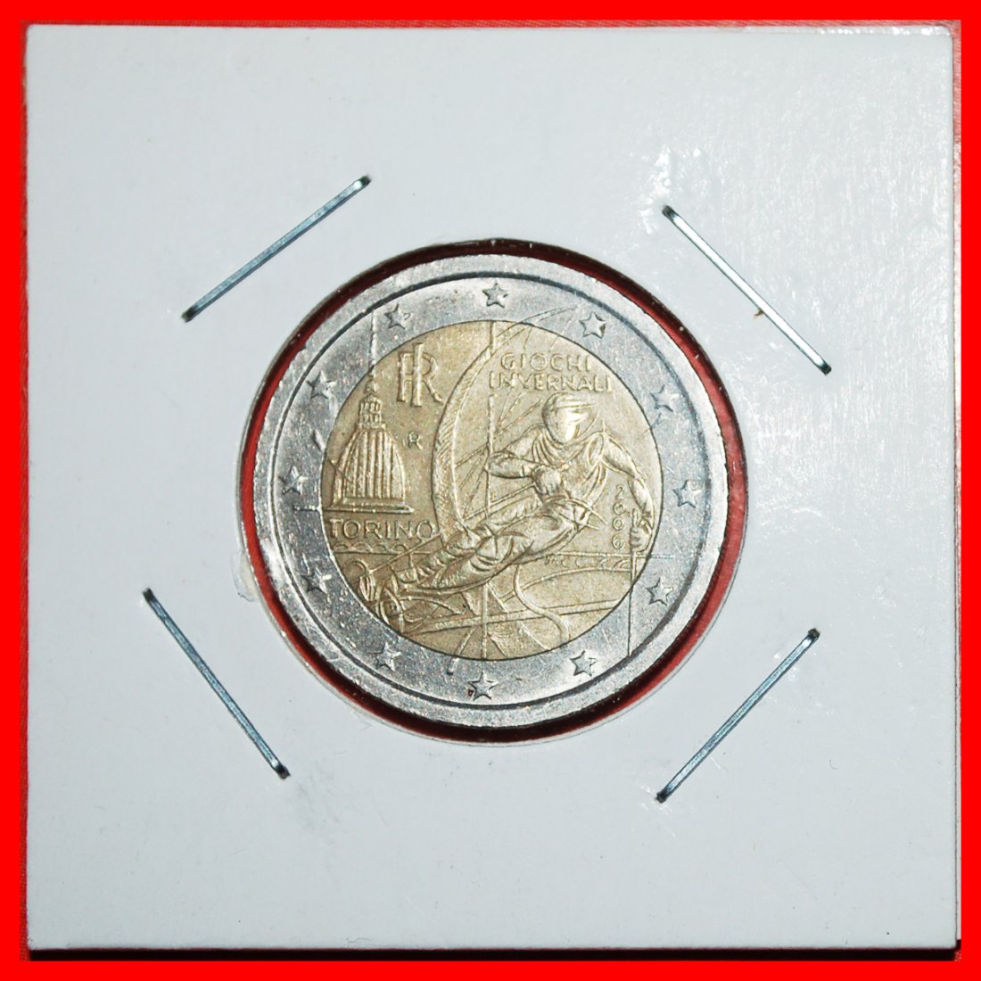* SKI: ITALY★ 2 EURO 2006! IN HOLDER ★LOW START ★ NO RESERVE!