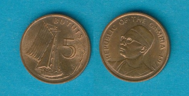  Gambia 5 Bututs 1971   