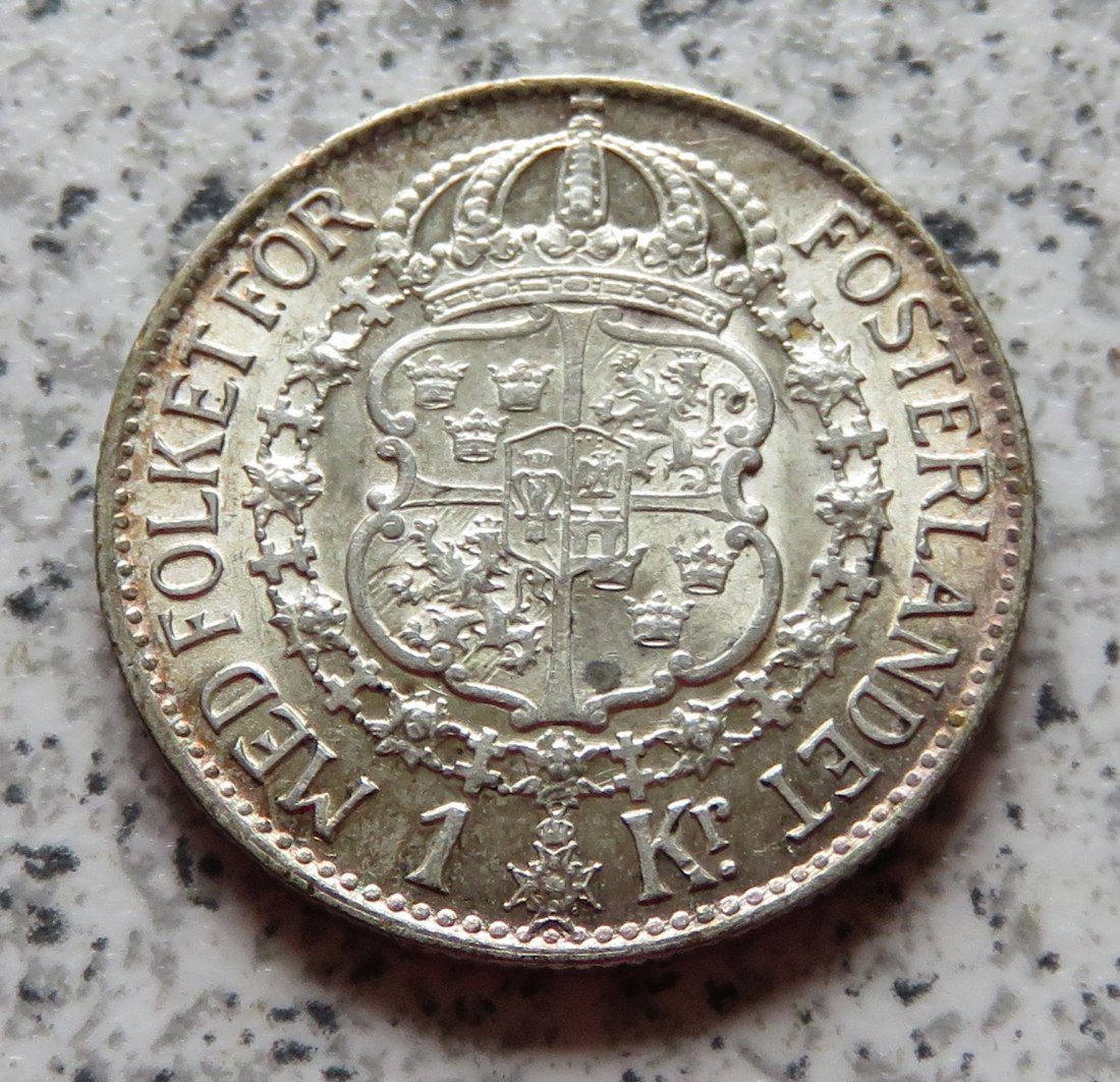  Schweden 1 Krona 1940, besser   