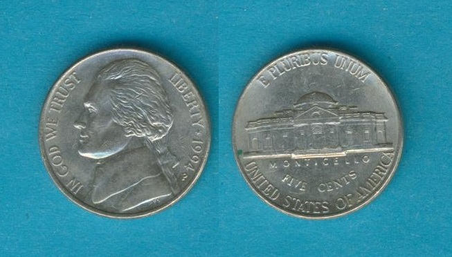  USA 5 Cents 1994 P   