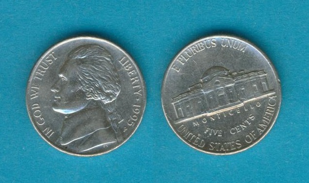  USA 5 Cents 1995 P   